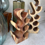 Teak Wine Rack - 6 hole  *CLICK & COLLECT ONLY*