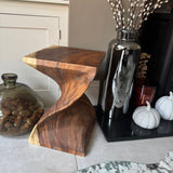 Bali Teak Twist Table 45cm  *CLICK & COLLECT ONLY*