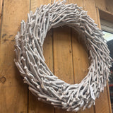 Large Root Branch Whitewashed Wreath 62cm&nbsp;
Chunky and heavy W62 x D14 x H62cm&nbsp;