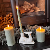 Flameless LED Sage Green Pillar Candle - 2 sizes