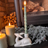 Flameless LED Sage Green Pillar Candle - 2 sizes