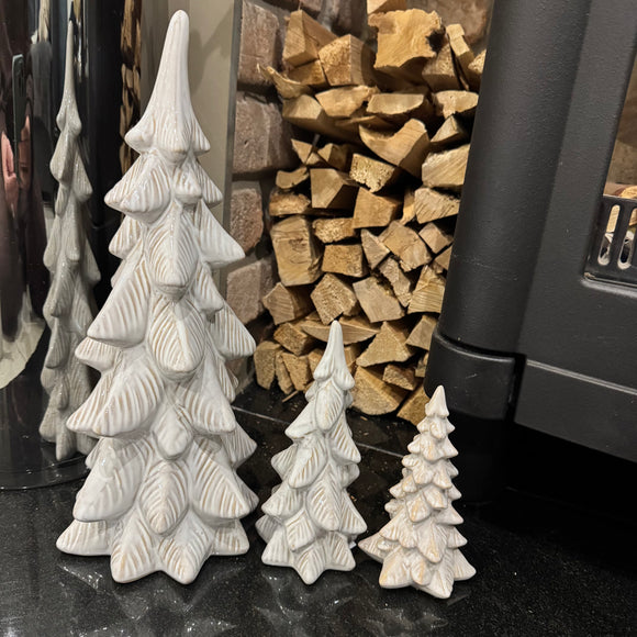 Ceramic Neutral glazed Tree - 3 sizes