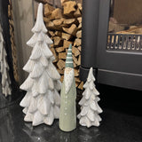 Tall Slim Green Ceramic Santa - 2 sizes