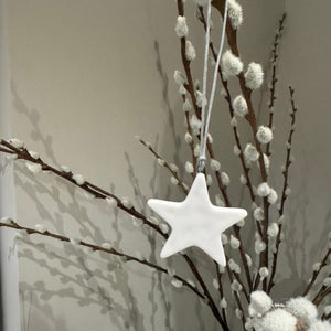 Chalk - Small white porcelain Star 5cm