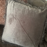 Malini Faux Mongolian Tibet 45cm Cushion - Coffee