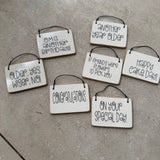 Small Wooden Gift tag / Signs