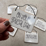 Small Wooden Gift tag / Signs