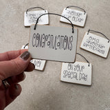 Small Wooden Gift tag / Signs