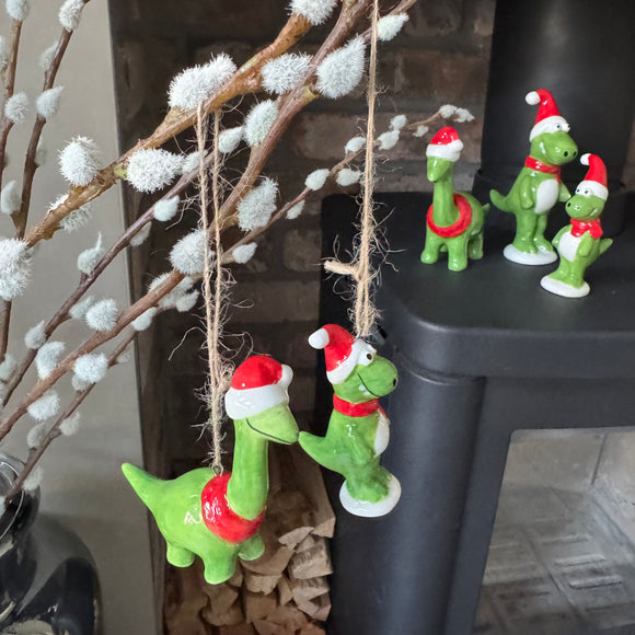 Fun Christmas Hanging Decoration - Dinosaurs