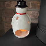 Christmas Ceramic Red and White Snowmen - 5 Sizes
