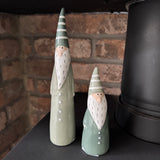 Tall Slim Green Ceramic Santa&nbsp;
Available in 2 sizes &amp; Shades of&nbsp; green - Medium 14cm &amp; Large 22cm
