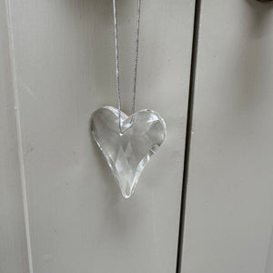 Crystal Hanging Decoration - Heart 4.5cm