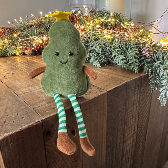 Fabric Soft Plush Shelf Sitter - Christmas Tree