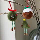 Fabric Soft Plush Hanging Decoration - Christmas Tree