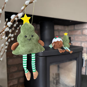 Fabric Soft Plush Hanging Decoration - Christmas Tree