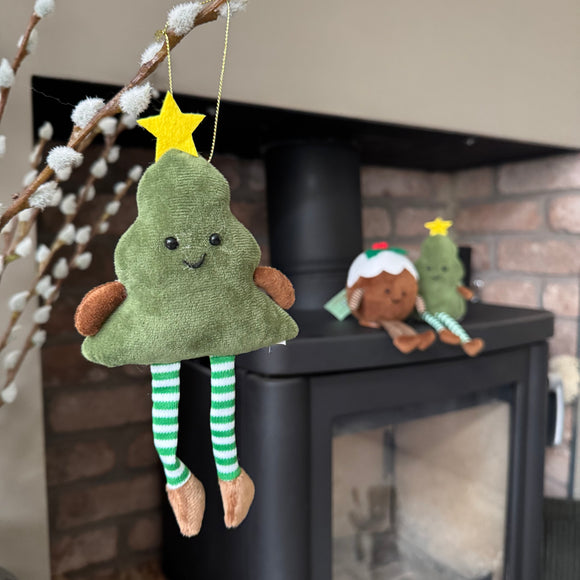 Fabric Soft Plush Hanging Decoration - Christmas Tree