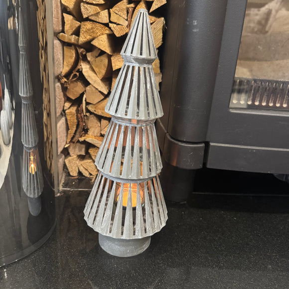 Metal Tiered Tree T-Light Candle Holder 33.5cm