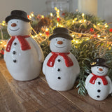 Ceramic hanging Tree decoration - Classic Snowman