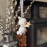 Hanging Cute Ceramic Snowmen - 3 styles