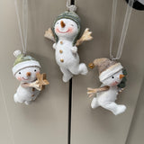 Hanging Cute Ceramic Snowmen - 3 styles