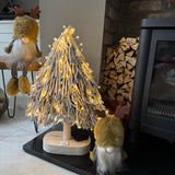 Woodland Sitting Gonk with rich brown body, ochre hue coloured fur hat with Antlers, fluffy beard &amp; button nose.&nbsp;
Available in 2 styles: Sitting &amp; With dangly Legs