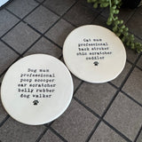 Ceramic Round Quotable Coaster - Skinny Dip I chunky dunk
