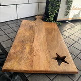 Wooden Long Chopping Board with star