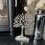 Aluminium Silver Tree of Life H36cm