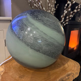Glass Sphere Hand Blown Lamp - Sage Green