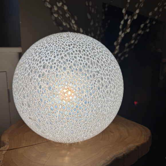 Glass Sphere Hand Blown Lamp - Spotty Planet