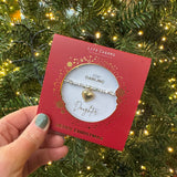 Life Charms the Thoughtful Jewellery Co.


Just Because Silver plated Christmas Bracelet Collection;
Charm - sparkling gold heart
Quote - For Darling Daughter