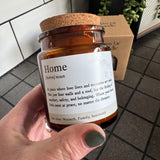 Glass Jar Candle - Home definition