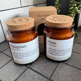 Glass Jar Candle - Daughter definition