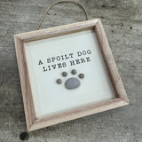 Ceramic Round Quotable Coaster - Dog mum....