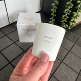 Massage Candle
Presented in a White Glass Jar with spout&nbsp;
Fragrance - Calming Sandalwood
Quote on the Candle Jar -&nbsp; 'Warm Hug'