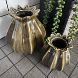 Olive Poppy Seed Vases | 2 Sizes