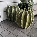 White Pod Ribbed Vases | 2 Sizes