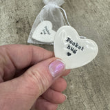 Small Ceramic Heart - Guardian Angel