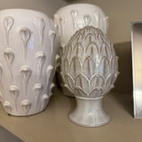 White Artichoke Ornament