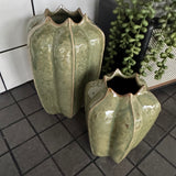 Green Seeded Pod Vases - 2 sizes