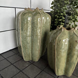 Green Seeded Pod Vases - 2 sizes