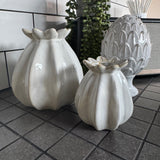 White Poppy Seed Vases | 2 Sizes