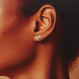 Message in a Bottle Bow Earrings - 'Celebrating the Loveliness of You'