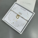 Life Charm Silver Bracelet - ‘Lovely Granddaughter'