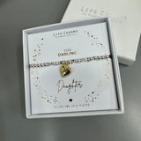 Life Charm Silver Bracelet - ‘Darling Daughter'