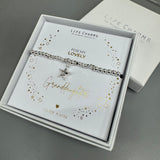 Life Charms the Thoughtful Jewellery Co.


Just Because Silver &amp; Gold plated Bracelet Collection;
Charm - sparkling silver star
Quote - For my lovely Granddaughter