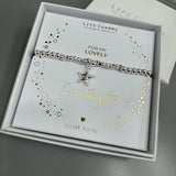 Life Charms the Thoughtful Jewellery Co.


Just Because Silver &amp; Gold plated Bracelet Collection;
Charm - sparkling silver star
Quote - For my lovely Granddaughter