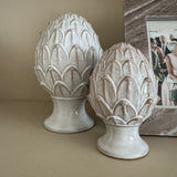 Neutral Distressed Glazed Artichoke Ornament
Available in two sizes - Small 13cm &amp; Large 19.6cm