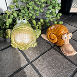 Ceramic Brown Snail 7.8cm