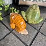 Ceramic Brown Snail 7.8cm